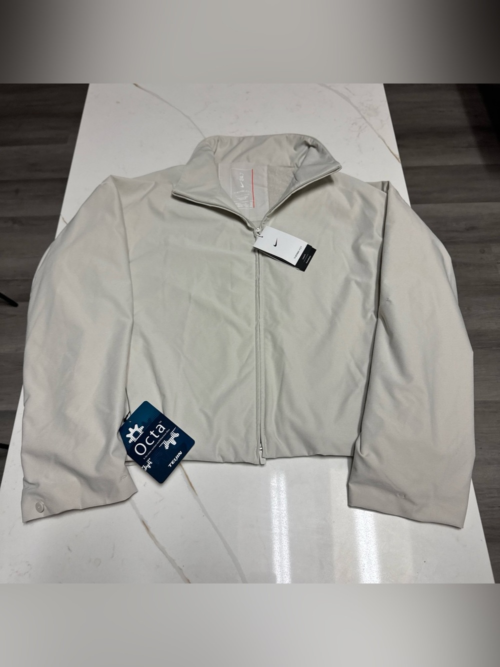 NEW Nike~SMALL~Therma-FIT 24.7 PerfectStretch OCTA FZ Jacket IF2115-072 Lt Bone